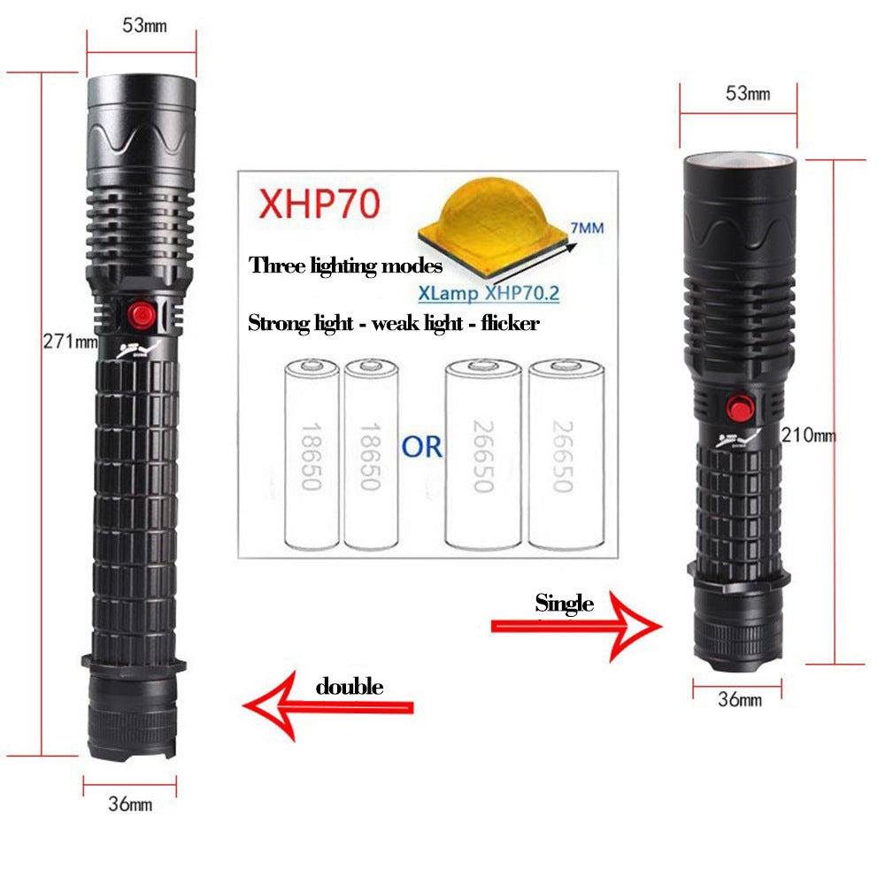 Flagship Pioneer Edition S680 deep-water Zoom flashlight High-power detection equipment
