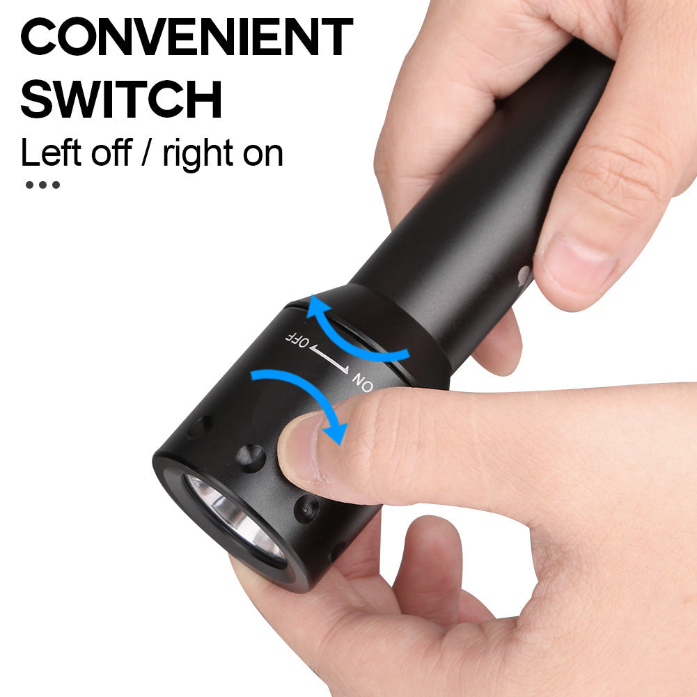 Diving Series | T6 Ultra-Light Mini Underwater High-Power Flashlight, 100m Waterproof, Maximum Beam Distance 200m-500m