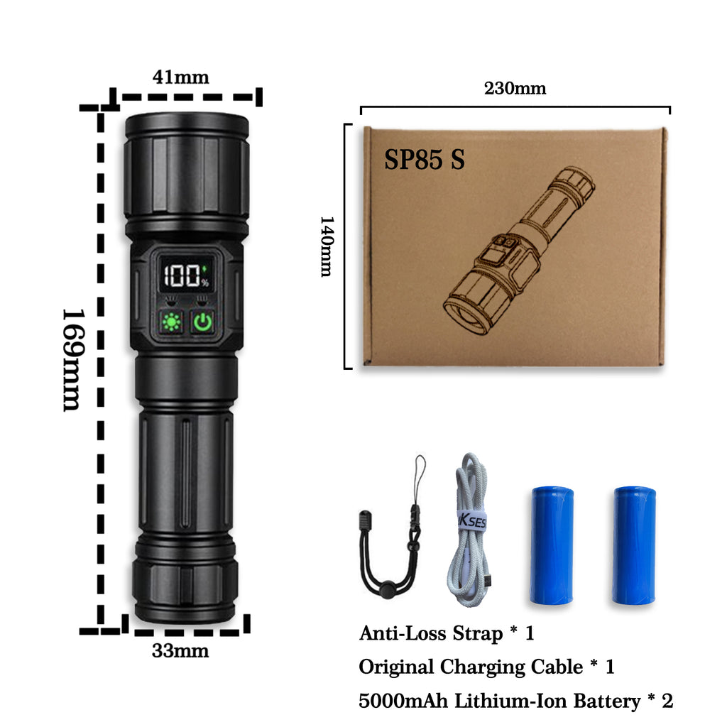 SP85 S MAX 10000 mAh large-capacity multi-functional outdoor camping flashlight
